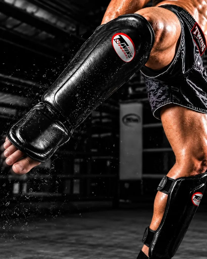 size muay thai shin guards