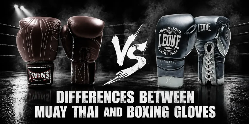 difference between muay thai and boxing gloves