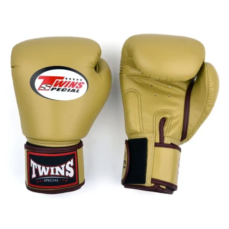 Twins BGVL4 Latte Velcro Muay Thai Gloves
