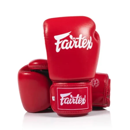 Fairtex BGV1C-Plus Microfibre Red Muay Thai Gloves