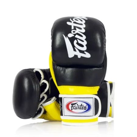 Fairtex FGV18 Black Yellow Sparring MMA Gloves