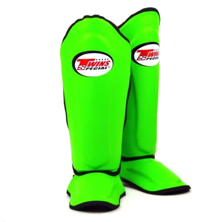 Twins SGL10 Green Double Padded Shin Guards