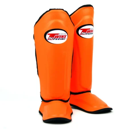 Twins SGL10 Orange Double Padded Shin Guards