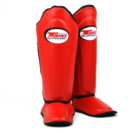 Twins SGL10 Red Double Padded Shin Guards
