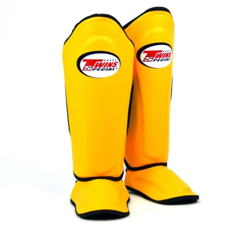 Twins SGL10 Yellow Double Padded Shin Guards
