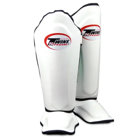 Twins SGL10 White Double Padded Shin Guards